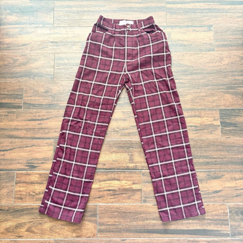 PLAID TROUSERS